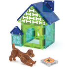 Magna-Tiles - Ensemble de construction magnétique Niche pour chien 13 pièces-Idéal à offrir en cadeau: C’est un excellent cadeau pour les enfants de 3 ans et plus qui aiment les animaux