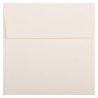 JAM Paper - Enveloppes d'invitation carrées Strathmore - 6 po x 6 po - vélin blanc naturel - paquet de 25 (191278)-Enveloppes carrées Strathmore en vélin blanc naturel