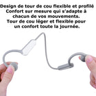 MyBat - Casque Bluetooth à conduction osseuse ouvert SYB SonicPulse-Résistance à l’eau et à la transpiration IPX5 - Supporte la sueur et la pluie légère lors de vos entraînements