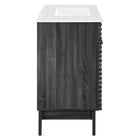 Modway - Render 36" Vanette de salle de bain - Blanc charbon-Tiroirs à extension complète