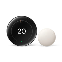 Google - Nest Learning Thermostat (4th gen) avec capteur de température Nest (2e génération) - Noir Volcanique Lustré-La fonctionnalité État du système surveille l'état de votre système de chauffage et de climatisation, aide à la détection précoce de nombreux problèmes et peut envoyer une alerte si votre attention est requise sur un point en particulier.