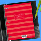 Cahier quadrillé 10 1/2 po H x 8 po l, 200 pages, quadrillage 4 carreaux au pouce (4:1), assortis-Pages quadrillées : Quadrillage de 4 carrés par pouce, idéal pour les calculs précis, tableaux, graphiques, diagrammes et notes techniques.