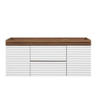 Modway - Render 48" Armoire de lavabo compatible avec un seul lavabo (non inclus) - Noyer blanc-9