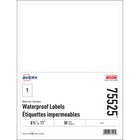 Avery - Étiquettes Imperméables - 8.5 po x 11 po - Paquet de 50-Blanc