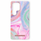 Ideal of Sweden - Coque impriméeCompatible MagSafe Galaxy S25 - Ultra Marbre Pastel-Design protecteur avec bords surélevés pour protéger l’appareil photo et l’écran