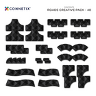 Connetix - Routes Pack Créatif, Contenant 48 Pièces-Risque d'étouffement - petites pièces. Ne convient pas aux enfants de moins de 3 ans. Ce produit contient de petits aimants. En cas de bris, veuillez vous en débarrasser immédiatement. Avaler des aimants peut être potentiellement nocif et dangereux, consultez immédiatement un médecin
