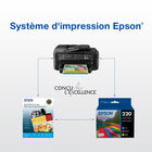 Epson - T220 Cartouche d'encre - Capacité standard - Noir-Les encres DURABrite Ultra offrent une qualité d'image incroyable qui résiste aux bavures, à la décoloration et à l'eau pour des impressions durables