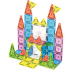 Magna-Tiles - Ensemble de construction magnétique Voyage de luxe 55 pièces-Idéal à offrir en cadeau: C’est un excellent cadeau pour les enfants de 3 ans et plus qui veulent construire partout et n’importe où