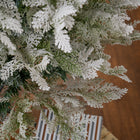 HOMCOM - Arbre de Noël artificiel floqué avec pointes de branches réalistes-Construction à charnière et ouverture automatique des branches pour une installation facile 