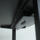 MotionGrey - Plateau de gestion des câbles sous bureau - Organisateur de cordons pour bureaux assis-debout et postes de travail - Noir-Construction métallique robuste : fabriqué en acier avec revêtement en poudre pour une durabilité accrue, le design à grille ouverte maintient les câbles en place tout en favorisant la circulation de l’air pour plus de sécurité