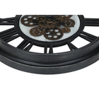 Monarch Specialties - Horloge - 20 po Rond - Mécanisme D'Engrenage - Horloge Murale - Noir - Transitionnel-Cette horloge analogique ne nécessite aucun assemblage. Il suffit d'insérer 3 piles AA (non incluses) pour obtenir un accent décoratif exceptionnel
