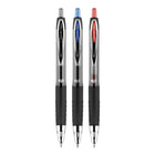 uni-ball - Stylos gel rétractables 207 – 0,7 mm – assortis – paquet de 3-Couleur de l'encre : Assorti