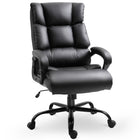 Vinsetto - Chaise de bureau à bascule ergonomique à hauteur réglable-Lignes ergonomiques, rembourrage double couche de l’appuie‑tête, du dossier et de l’assise, et accoudoir rembourré pour plus de confort