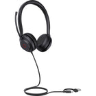 Yealink - Casque filaire UH35 Dual UC USB-C/USB-A - UC-Le design du casque, avec de nouveaux coussins d’oreilles et de la mousse mémoire, aide à réduire le bruit de fond, offrant un environnement d’écoute satisfaisant.