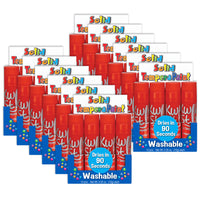 Kwik Stix - TPG6002012 Bâtons de peinture à la tempera solide - paquet de couleur unique - rouge - 12 par boîte - 12 boîtes.-Crayons Kwik Stix individuels pour ceux que vous utilisez le plus!