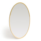 U Brands - Grand miroir magnétique ovale pour casier - 9 po x 7 po - Doré - Accessoires pour casier - Décoration pour casier-Cet élégant miroir ovale est orné d’une bordure dorée raffinée