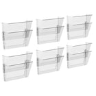 Classeur mural transparent de Storex, paquet de 2-Format lettre