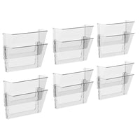 Classeur mural transparent de Storex, paquet de 2-Format lettre