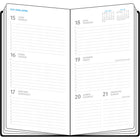 W. Maxwell - Agenda 2027 Troy - 3,5 x 6.75 po - Noir-1 semaine sur 2 pages