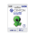 Centon - lecteur flash USB 3.2 Gen1- Extraterrestre 32GB - Vert-Capacité : 32GB USB-A Génération 3.2
