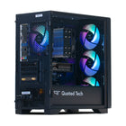 Quoted Tech - Ordinateur de bureau de jeu Clarity - AMD Ryzen 5 7500F - NVIDIA RTX 5060 - 32 Go DDR5 - SSD NVMe 1 To - Windows 11-1TB NVMe SSD