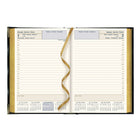 Brownline - 2026 Agenda quotidien Executive - 7-1/8 po x 4-7/8 po - Couleurs assorties - Trilingue-Cartes du monde en couleurs, calendriers de 8 mois sur chaque page double