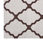 Modway - Marja Treillis marocain Tapis de 5 pi l x 8 pi L - Brun et Gris-Résistant aux taches / Facile à nettoyer
