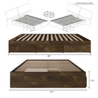 Nexera - Lit double 3 tiroirs, Truffe-8