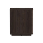 Manhattan Comfort - Table de nuit moderne Evelyn 20" à 1 tiroir - Marron-Parfait pour le rangement de chevet, les lampes ou les objets de décoration