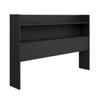 Nexera - Tête de lit de rangement Hunter Queen, Noir-Assemblage et livraison sans souci : Assemblage sans tracas, livraison à votre porte pour une mise à niveau pratique de votre chambre à couch
