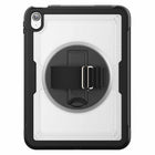 Bulk Packaging - Étui ultra-résistant avec support intégré pour iPad 10.9" 2022 10e génération - Transparent-Au dos de cette coque robuste, un support intégré permet un maintien en position horizontale ou verticale, et une sangle de main facilite la prise en main de la tablette