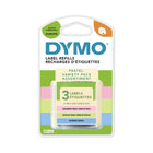 DYMO - Emballage de départ d’étiquettes pastel LetraTag, 12 mm x 4 m, vert pastel, bleu et crème à la fraise, paquet de 3-Comprend 3 couleurs de ruban adhésif pastel : crème pistache, bleu rêve et crème fraise – une façon originale d'organiser, de personnaliser et d'ajouter une touche de couleur subtile.