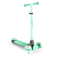 Yvolution - Yglider Kiwi Trottinette - Vert-La Glider Kiwi est une nouvelle trottinette élégante au design incurvé, dotée d'un guidon ergonomique, d'un plateau extra-large et d'un frein arrière. Incroyablement légère, elle permet à vous et à vos enfants de la transporter sans effort.