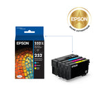 Epson - Cartouches d'encre DuraBrite Ultra T252XL-BCS - Noir Grande Capacité/Couleur standard CMJ-Manipulation sans souci - impressions résistantes au maculage, à la décolouration et à l’eau