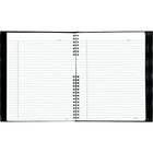 Blueline - Cahier de notes NotePro à couverture rigide, 9 1/4 po x 7 1/4 po, noir, 192 pages-Le cahier de notes repose à plat lorsqu'il est ouvert pour faciliter l'écriture