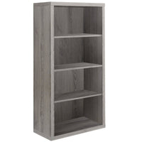 Monarch Specialties - 7060 48 po H Etagere - Bois Taupe Avec Tablette Ajustable-Finition chaleureuse de couleur taupe foncé
