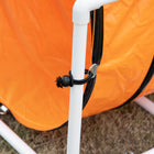 PawHut - Tunnel pour chien 13 pi de long 24 ouvert équipement d’agilité pour animaux avec 2 supports-Couleur : Orange 