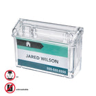 Deflecto - Porte-cartes d’affaires d'extérieur Grab-A-Card  - transparent-Porte-cartes durable et résistant aux intempéries qui va partout