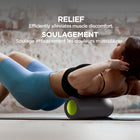 PurAthletics - Rouleau à surface lisse - Noir-Soulage efficacement les muscles endoloris