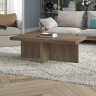 Hudson&Canal - Table basse rectangulaire Boden 44" L - Chêne gris vieilli-Nettoyer avec un chiffon doux et sec, sans produits chimiques agressifs ni produits de nettoyage abrasifs