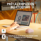 Logitech - M240 Silent Souris sans fil - Rose-Réduction du bruit de 90 pourcent Clic gauche/droit, clic central