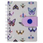 Pep Rally - Mini carnet à boutons-pression - 3,07 l x 4,13 po H - Bohémien doux - Bilingue-88 pages lignées 