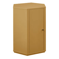 Modway - Kade Facettés Bois Table d’appoint - Moutarde-Table d’accent moderne facettée