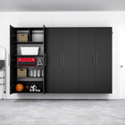 Prepac - Armoire accrochable HangUps de 108 po ensemble E - noir-82 pieds cube