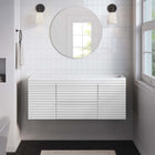 Modway - Render 48" Armoire de lavabo compatible avec un seul lavabo (non inclus) - Blanc-MDF et panneau de particules
