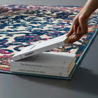 Modway - Reflect Treillis floral orné de primevère Tapis intérieur/extérieur de 8 pi l x 10 pi L - Ivoire Bleu foncé Multicolore-Sisal 100% polypropylène