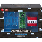 Mattel - Minecraft Creeper de niveau diamant, Figurine 14 cm-Les détails et les expressions de la figurine reproduisent fidèlement le monde pixélisé unique de Minecraft. Un cadeau idéal pour les collectionneurs !