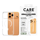 PanzerGlass - CARE Clear Urban Explorer MagSafe iPhone 17 Pro Max - Anneau blanc-Une protection phénoménale et l’étui le plus résistant jamais conçu, mince mais solide