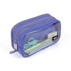ZIPIT - Trousse à crayons à 3 poches 'Half & Half' - Violet-Dimensions: 7,8” L x 3,9” W x 2,3” D po