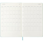 Moleskine - 2026 Agenda semainier Classic 12-mois à couverture rigide - 5 po x 8.25 po - Aquamarine-Outils pratiques : calendrier, planification de voyages, idées et objectifs, pages lignées pour les notes